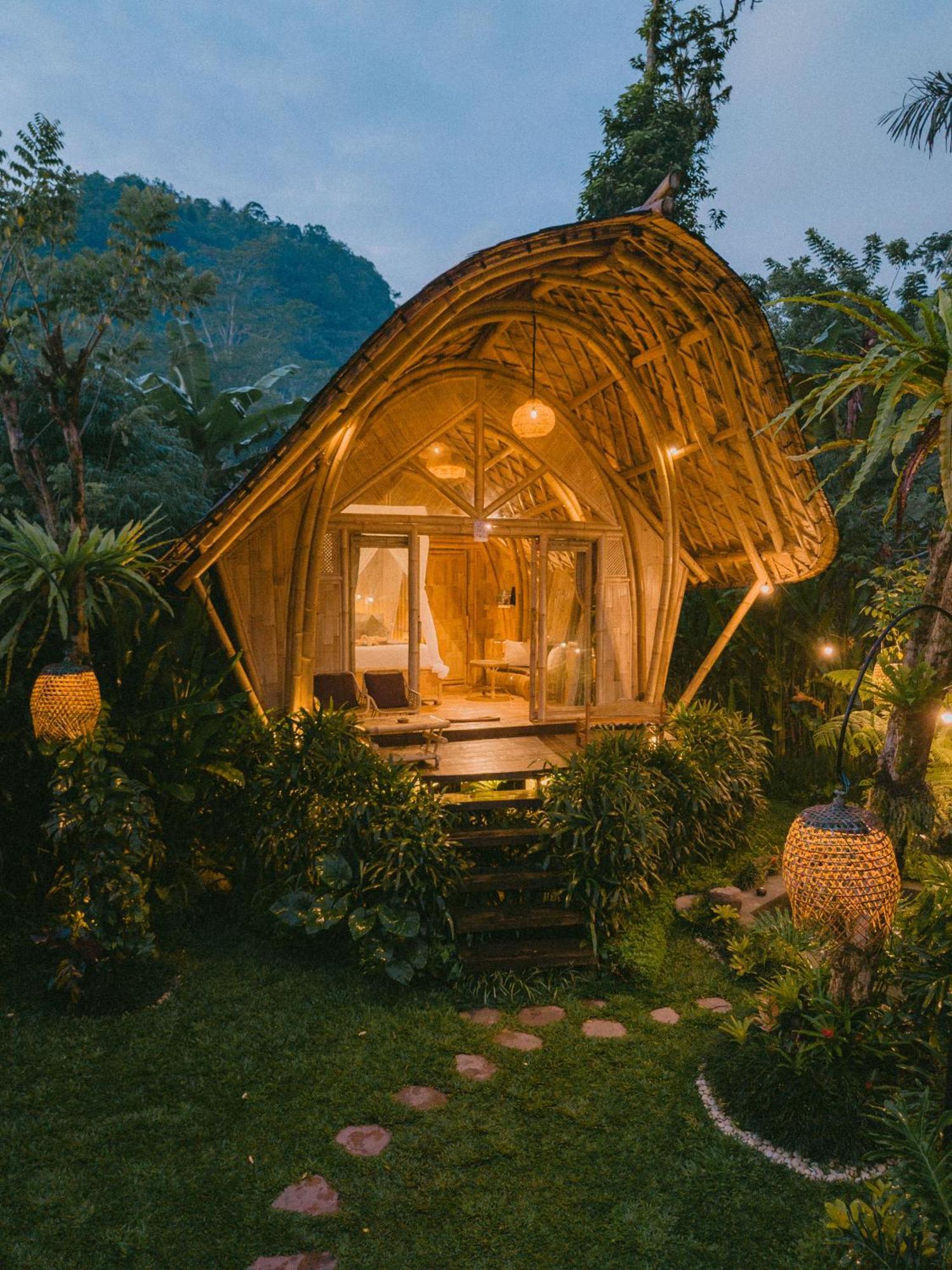 시데멘 Arcada Bali Bamboo House 빌라 외부 사진